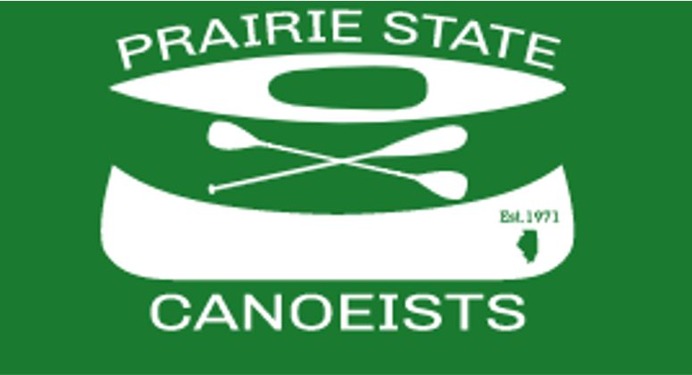 Prairie state canoeists green logo